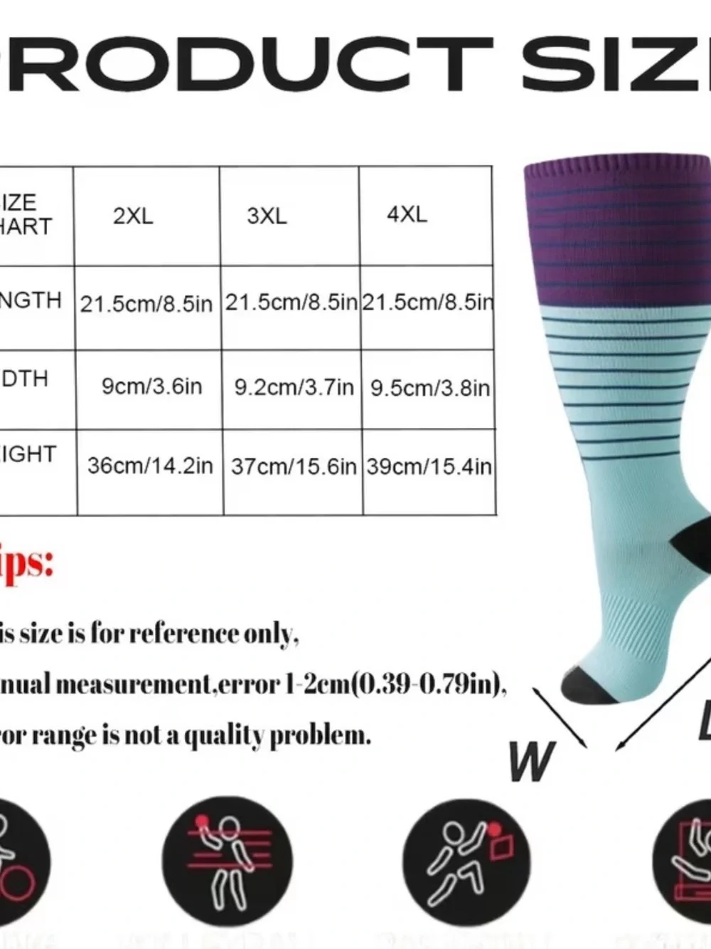 🆕 Women’s Plus Size Pink Patterned Knee-High Socks - 3 Pack